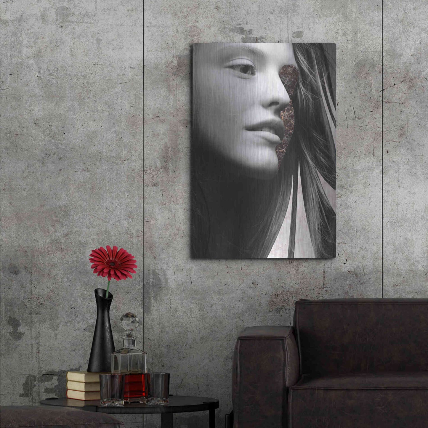 Luxe Metal Art 'Phase Three' by Design Fabrikken, Metal Wall Art,24x36