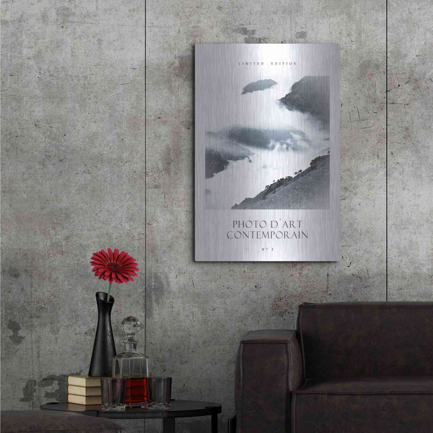 Luxe Metal Art 'Photo D´Art No 2' by Design Fabrikken, Metal Wall Art,24x36