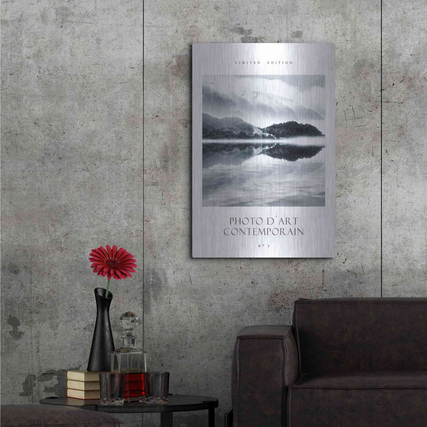 Luxe Metal Art 'Photo D´Art No 3' by Design Fabrikken, Metal Wall Art,24x36