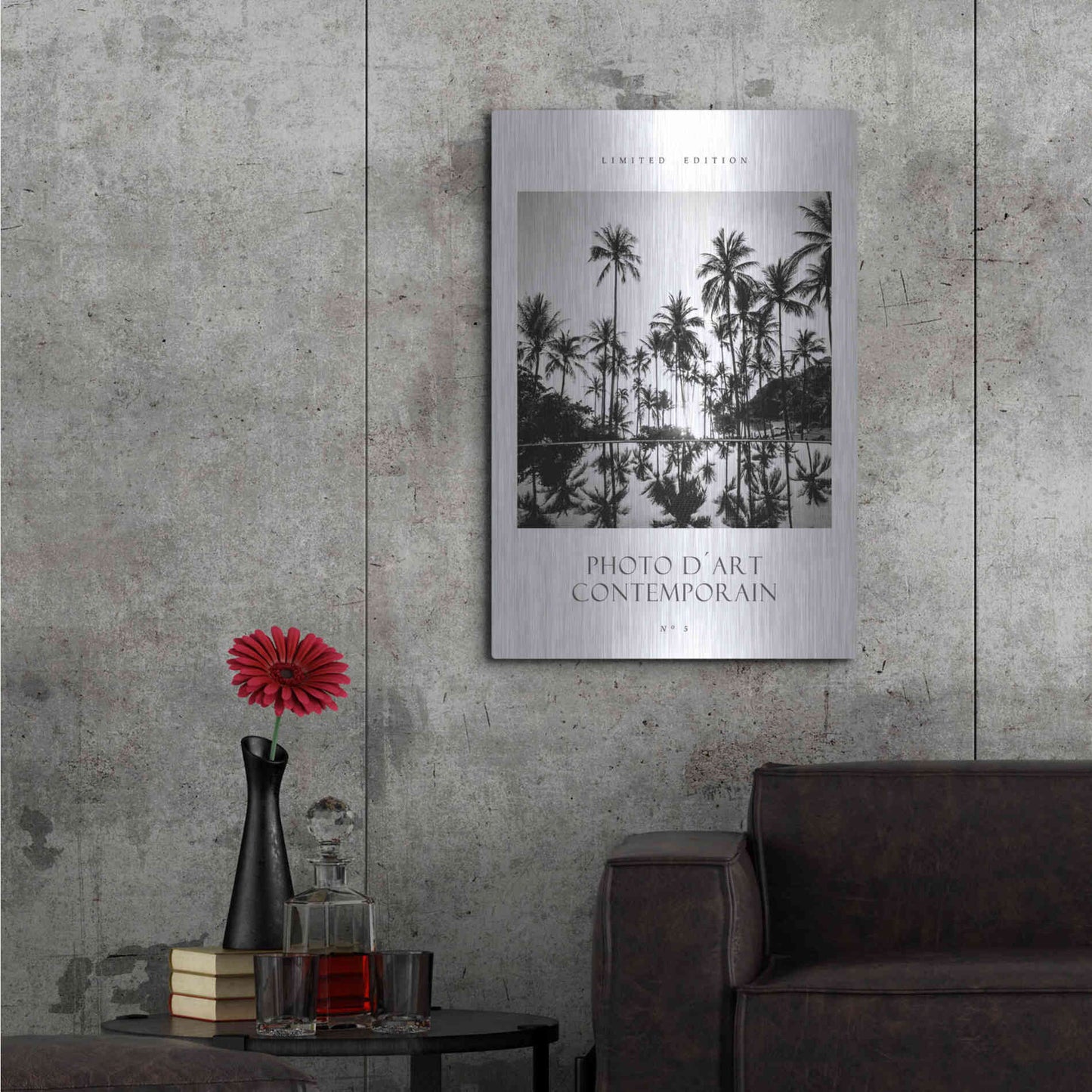 Luxe Metal Art 'Photo D´Art No 5' by Design Fabrikken, Metal Wall Art,24x36