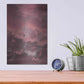 Luxe Metal Art 'Pink Sky' by Design Fabrikken, Metal Wall Art,12x16