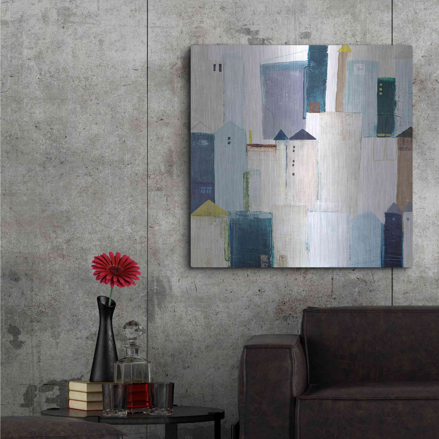 Luxe Metal Art 'Playground 1' by Design Fabrikken, Metal Wall Art,36x36