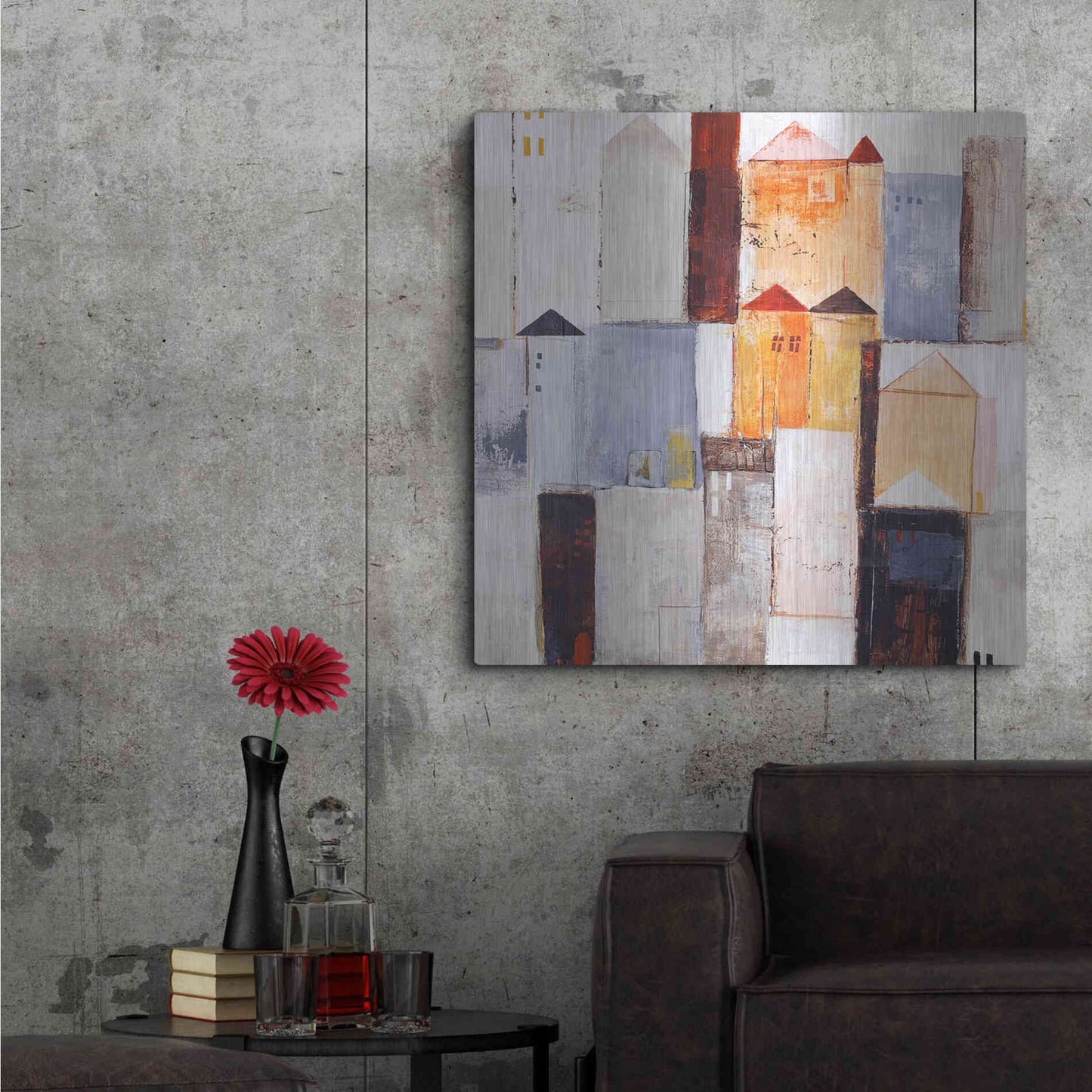 Luxe Metal Art 'Playground 2' by Design Fabrikken, Metal Wall Art,36x36