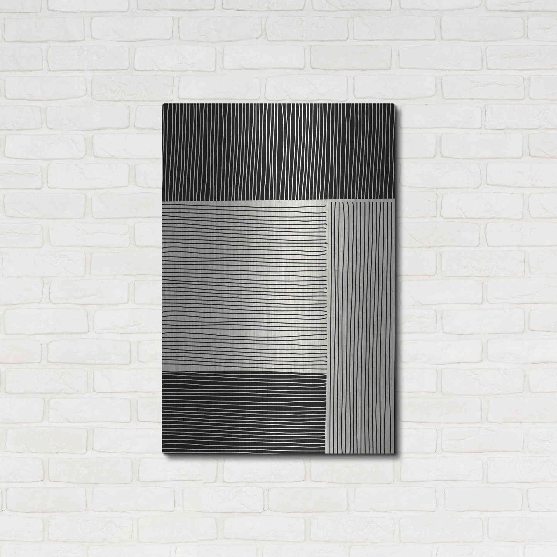 Luxe Metal Art 'Ribbing 1' by Design Fabrikken, Metal Wall Art,24x36