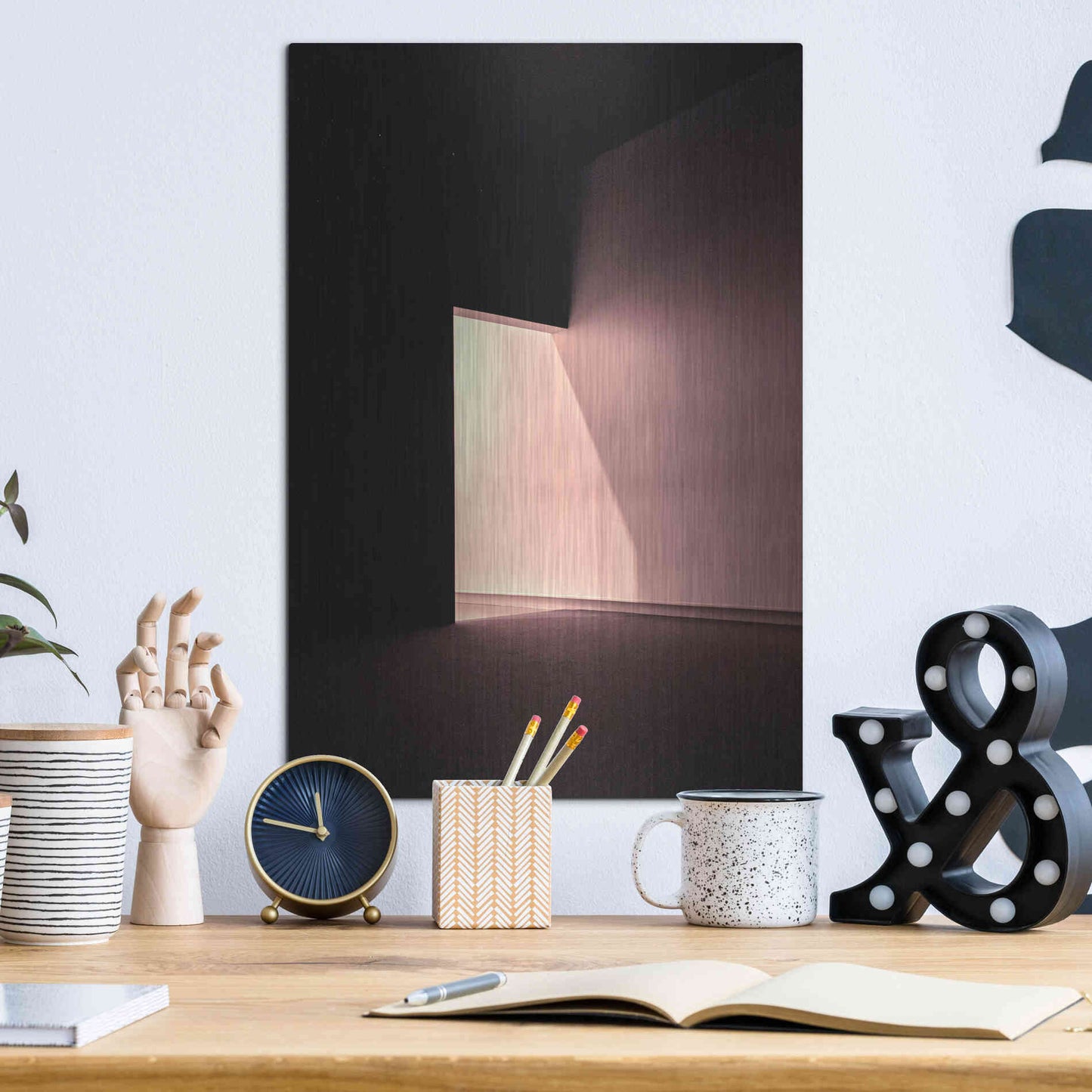 Luxe Metal Art 'Room 1' by Design Fabrikken, Metal Wall Art,12x16