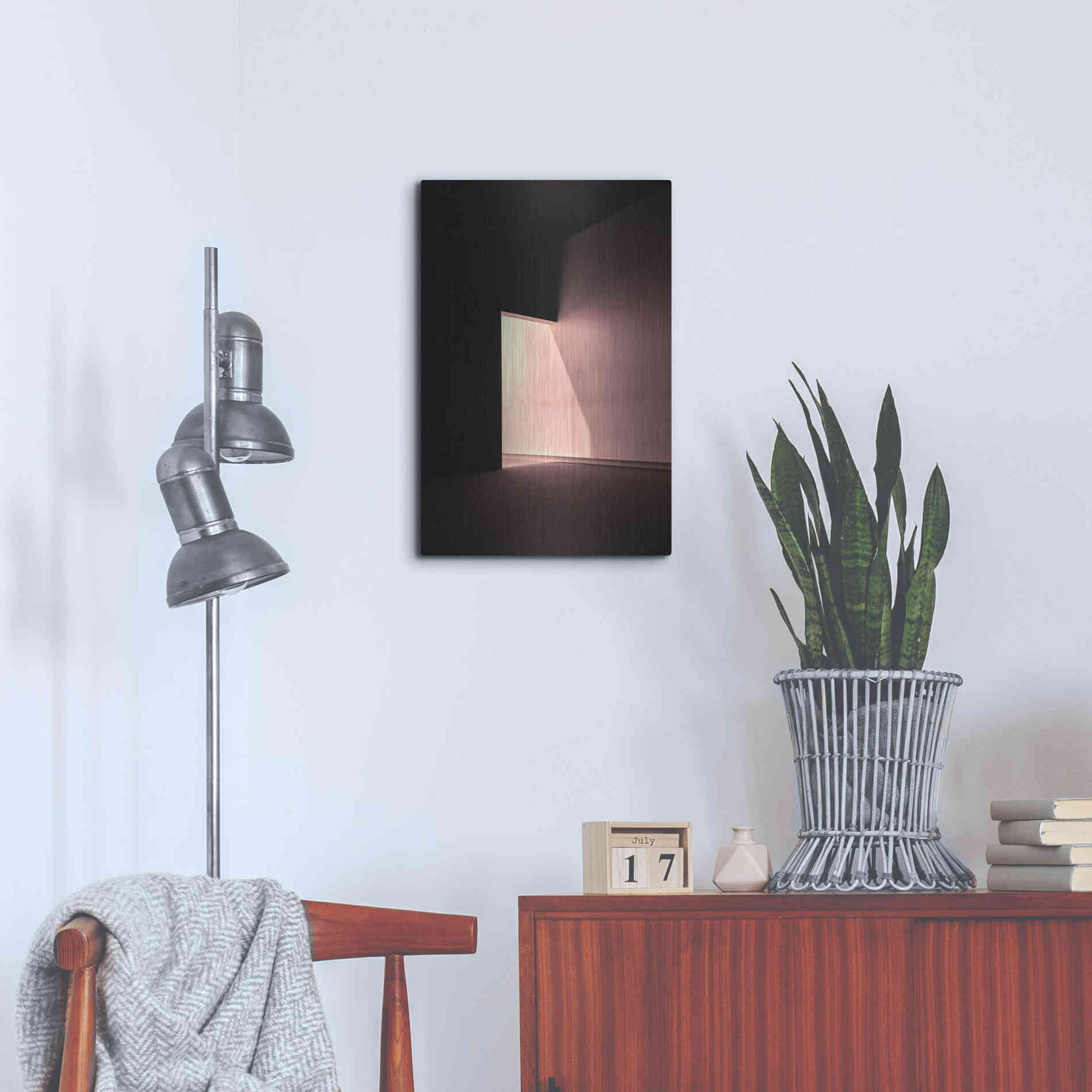 Luxe Metal Art 'Room 1' by Design Fabrikken, Metal Wall Art,16x24