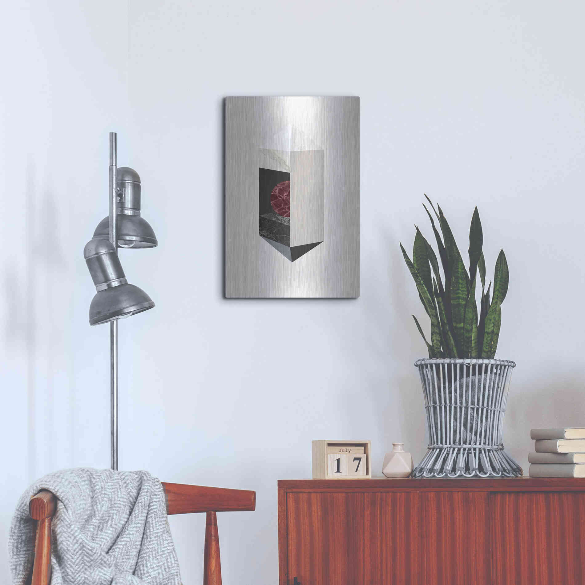 Luxe Metal Art 'Scene 1' by Design Fabrikken, Metal Wall Art,16x24