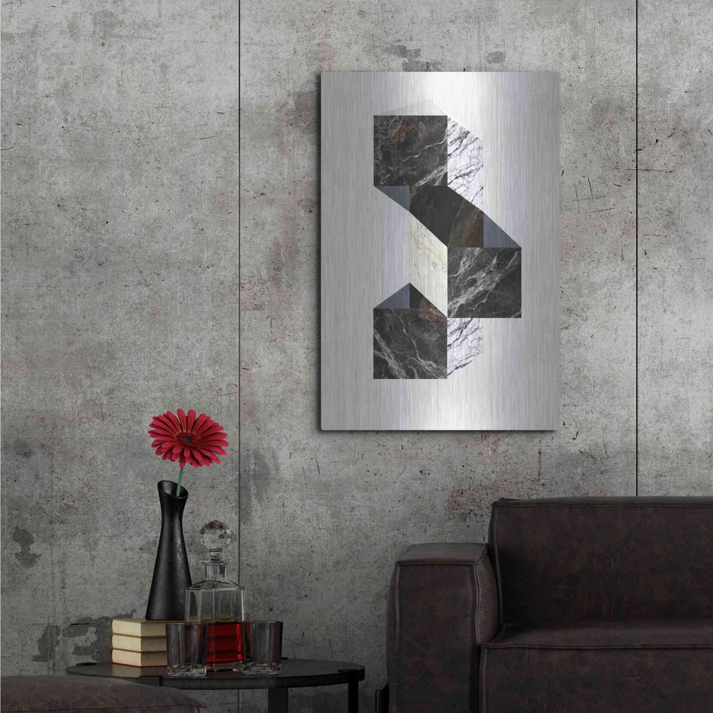 Luxe Metal Art 'Scene 3' by Design Fabrikken, Metal Wall Art,24x36