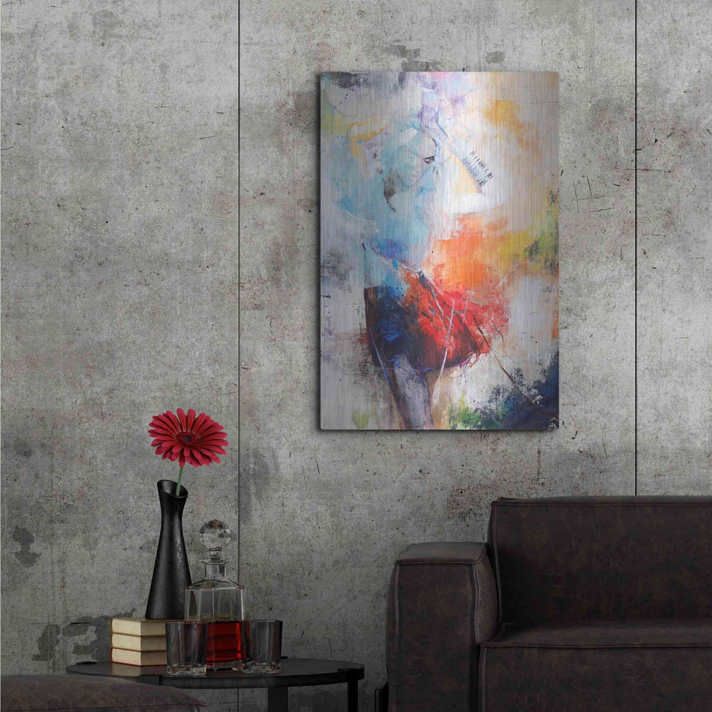 Luxe Metal Art 'She Dances' by Design Fabrikken, Metal Wall Art,24x36