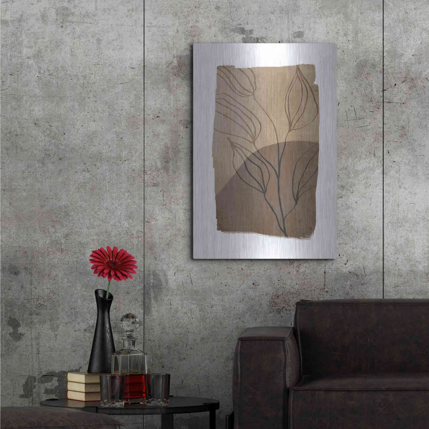 Luxe Metal Art 'Simplicity 1' by Design Fabrikken, Metal Wall Art,24x36