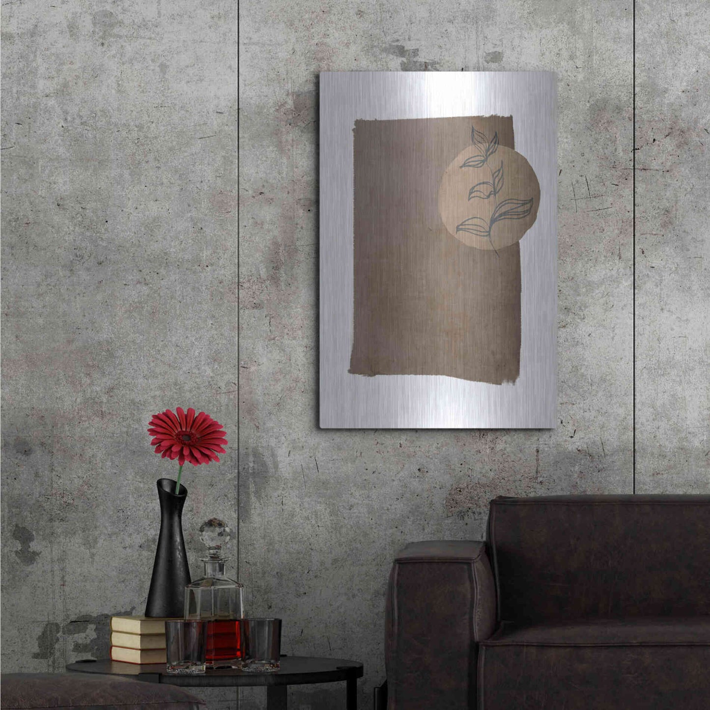 Luxe Metal Art 'Simplicity 3' by Design Fabrikken, Metal Wall Art,24x36