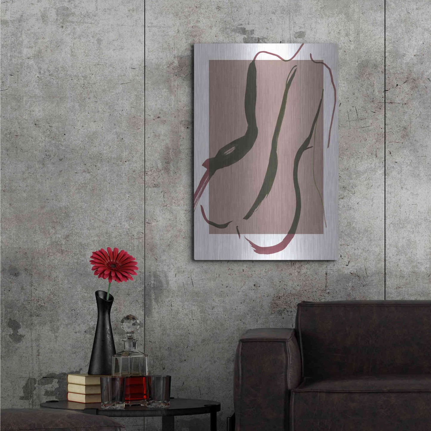 Luxe Metal Art 'Sketch No. 1' by Design Fabrikken, Metal Wall Art,24x36