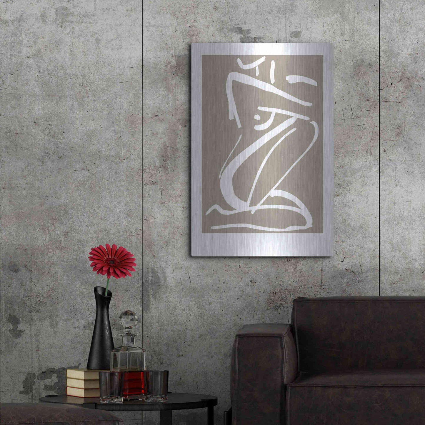 Luxe Metal Art 'Sketch No. 2' by Design Fabrikken, Metal Wall Art,24x36