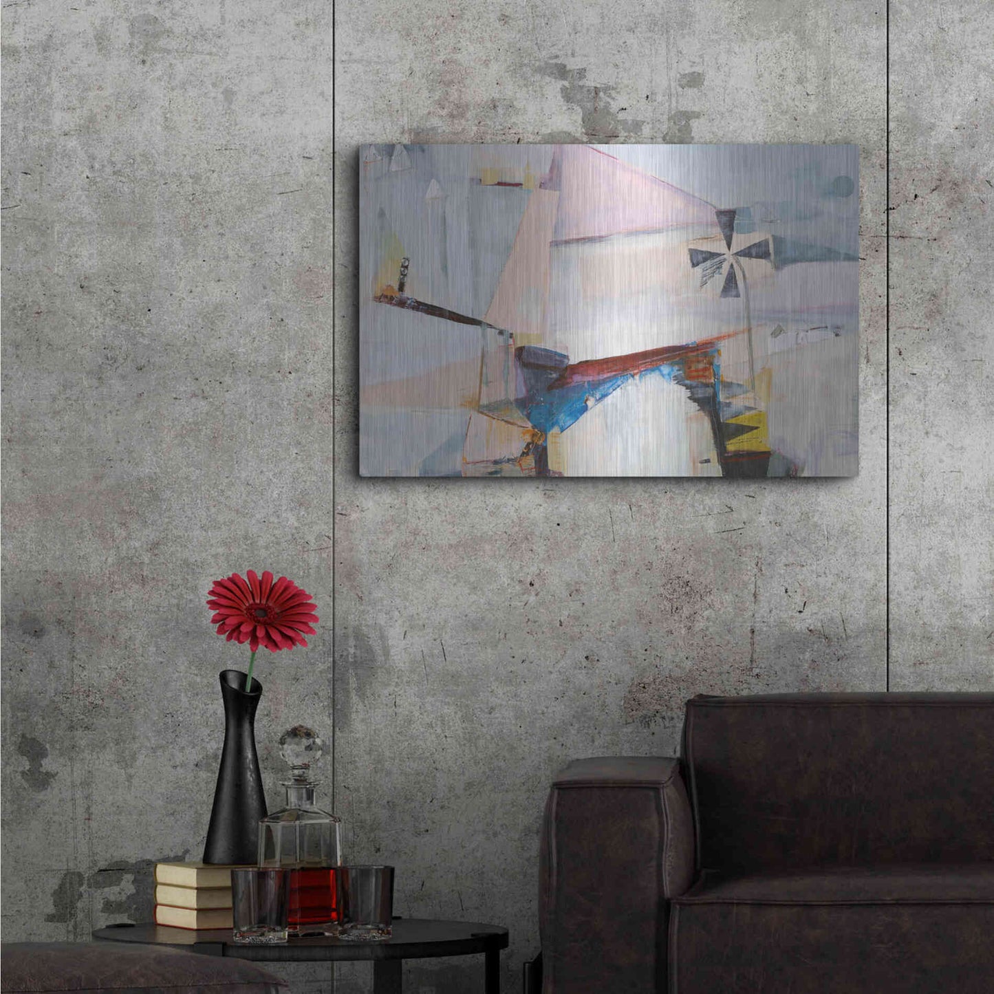 Luxe Metal Art 'Spinning Mill 2 Crop' by Design Fabrikken, Metal Wall Art,36x24