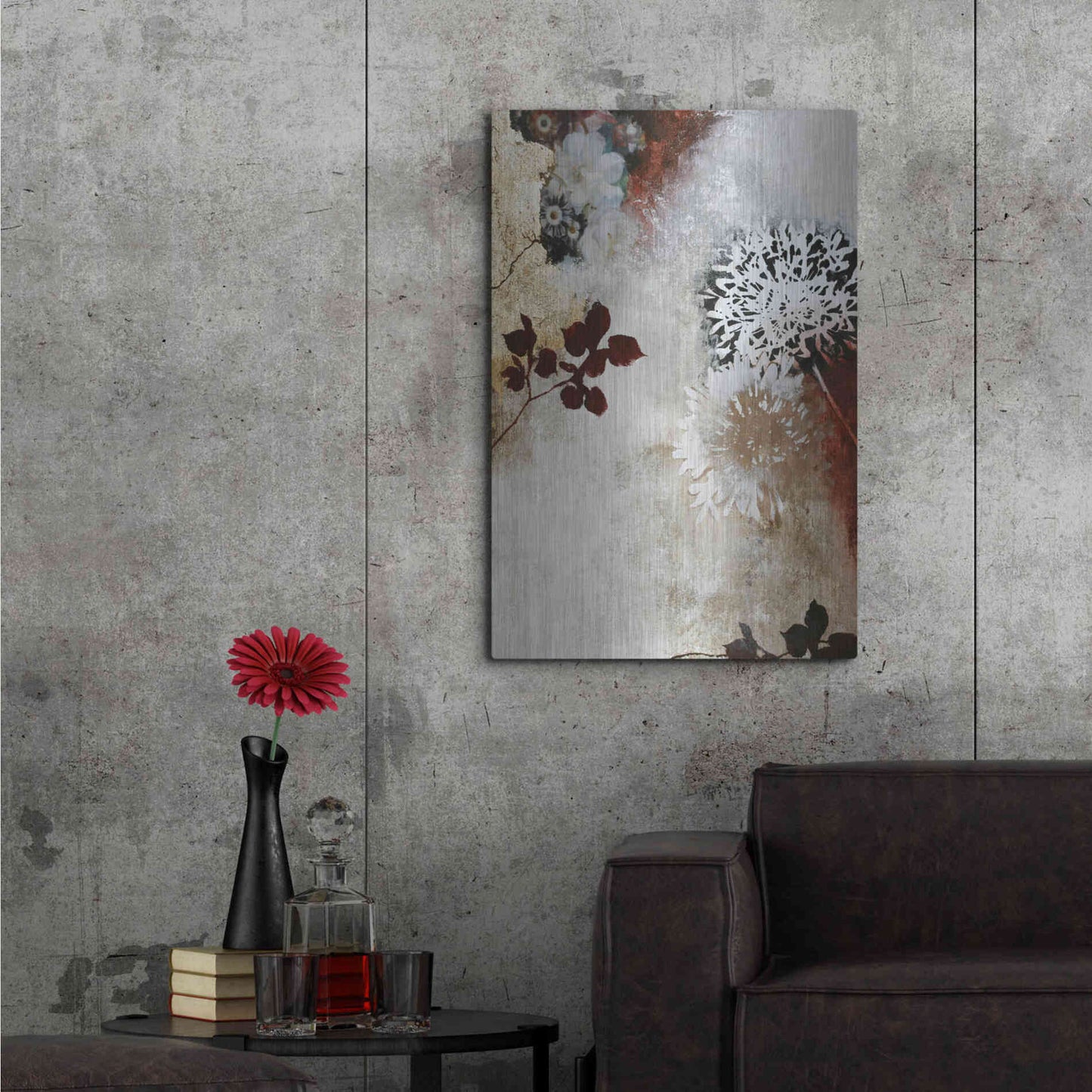 Luxe Metal Art 'Still Life 4' by Design Fabrikken, Metal Wall Art,24x36
