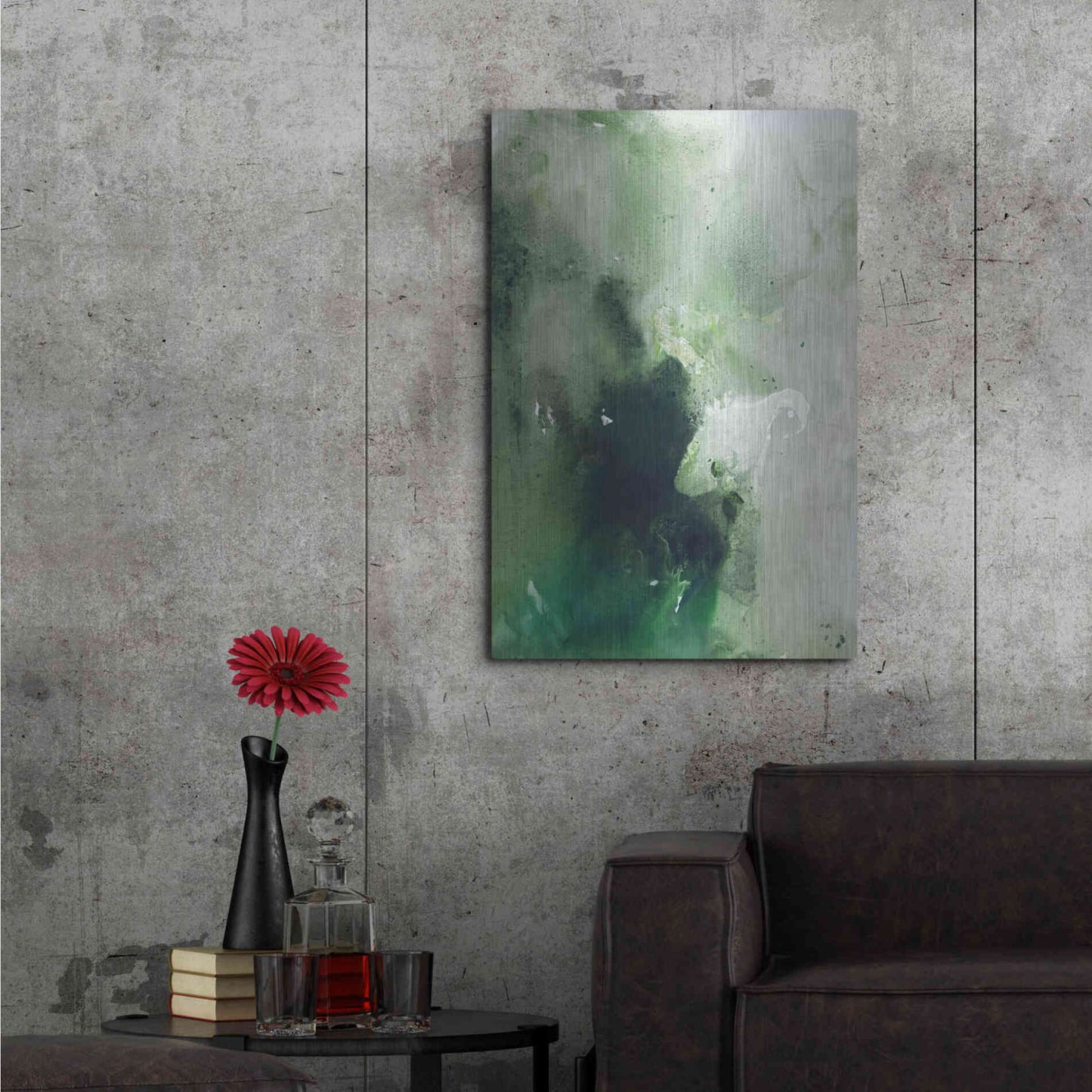 Luxe Metal Art 'Still Water 8' by Design Fabrikken, Metal Wall Art,24x36