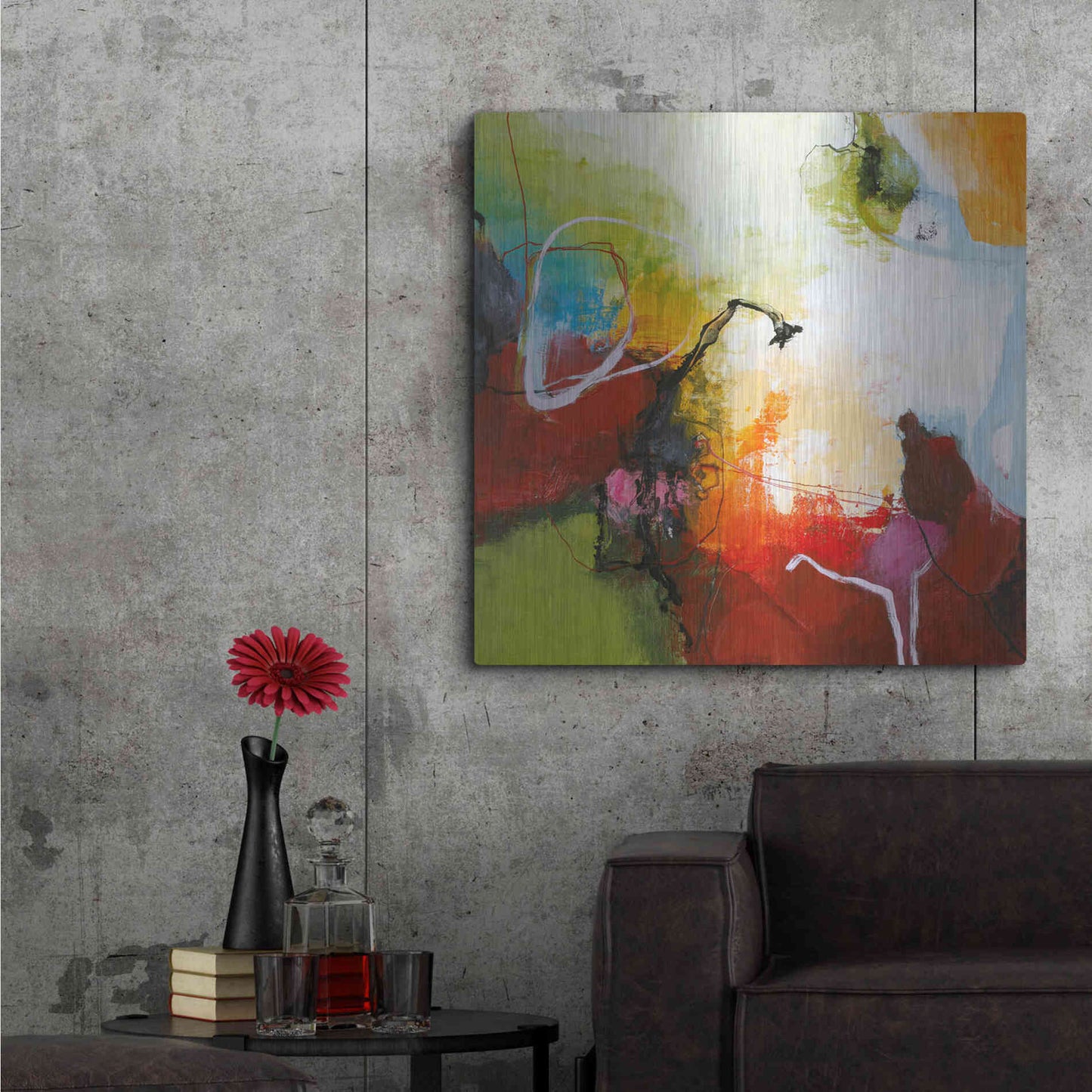 Luxe Metal Art 'Tango 2' by Design Fabrikken, Metal Wall Art,36x36