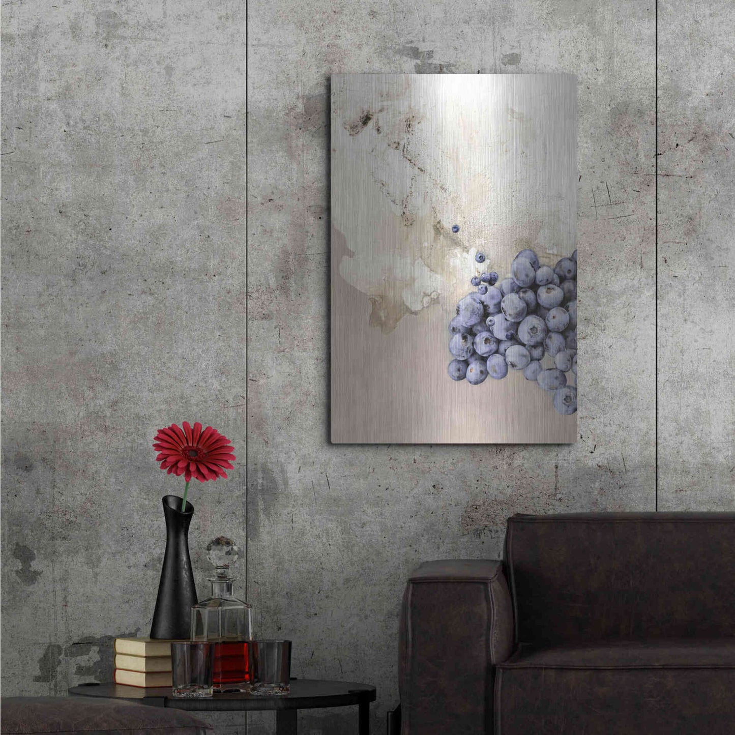 Luxe Metal Art 'The Art of Taste 6' by Design Fabrikken, Metal Wall Art,24x36