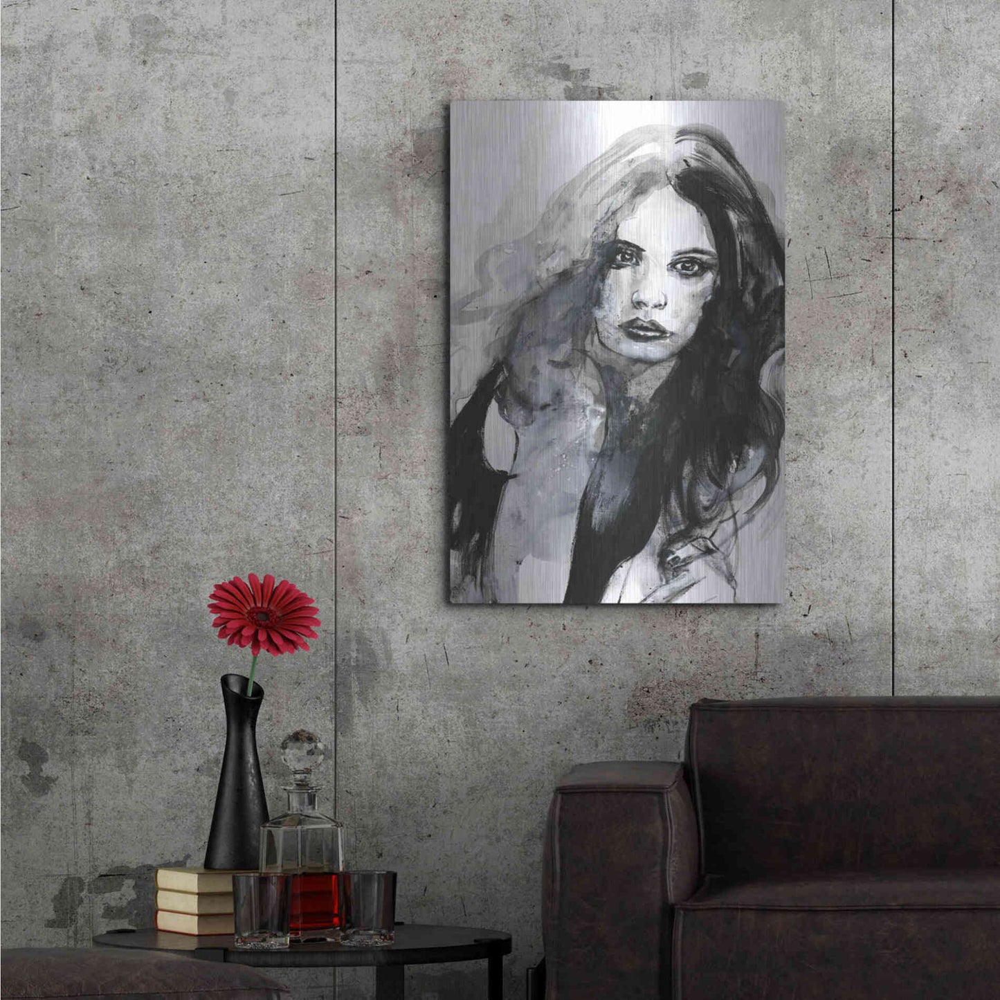 Luxe Metal Art 'The Feeling' by Design Fabrikken, Metal Wall Art,24x36
