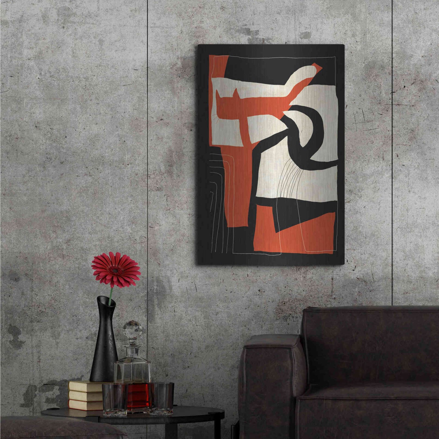 Luxe Metal Art 'The Loose Cat' by Design Fabrikken, Metal Wall Art,24x36