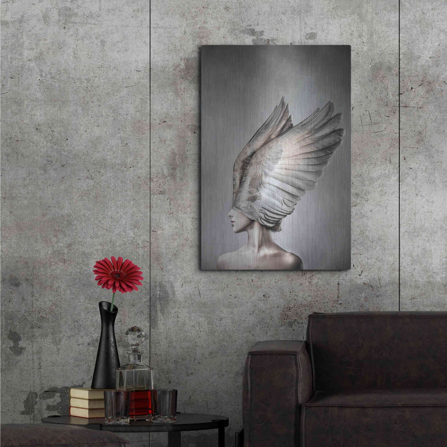 Luxe Metal Art 'Thea' by Design Fabrikken, Metal Wall Art,24x36