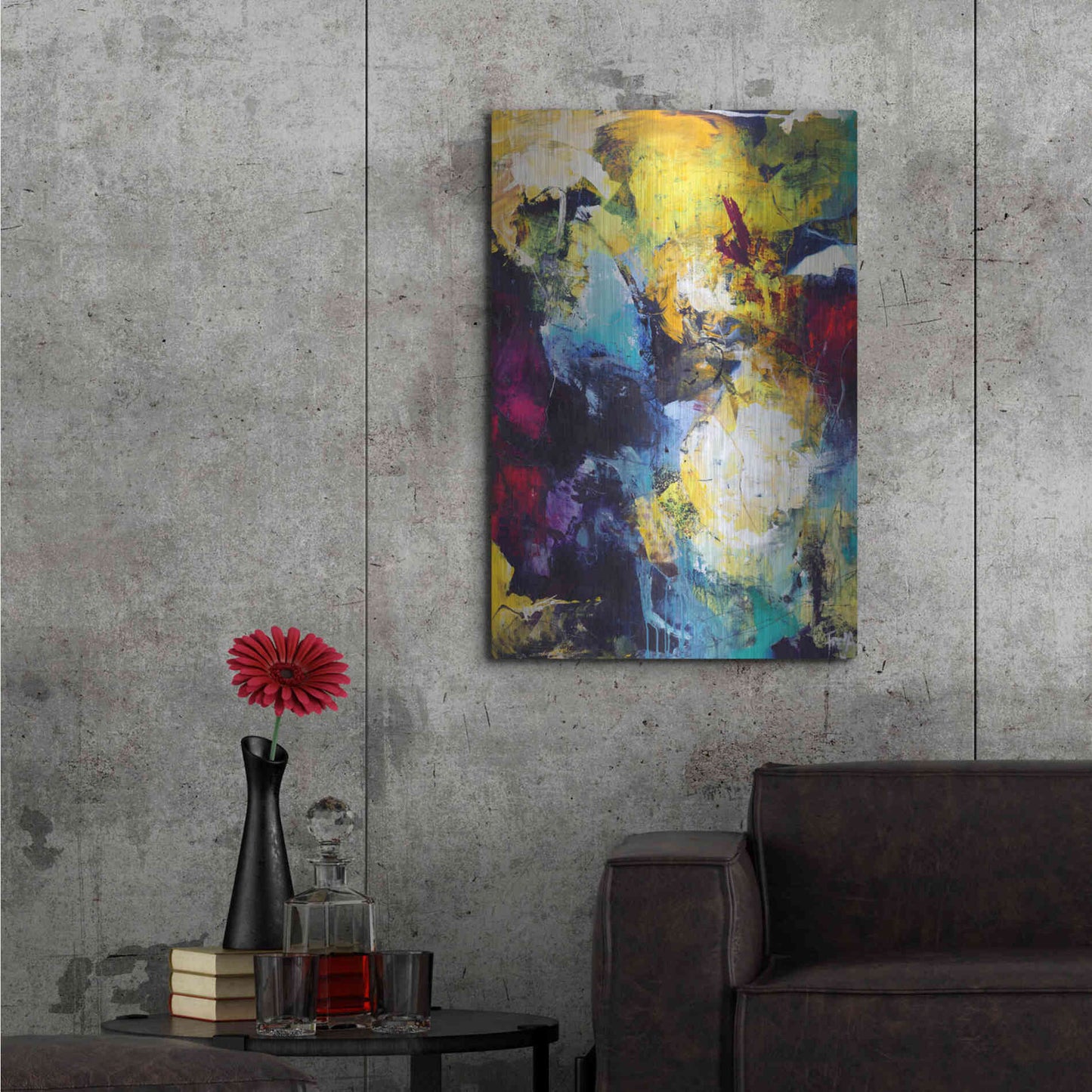 Luxe Metal Art 'Treasure Hunt' by Design Fabrikken, Metal Wall Art,24x36