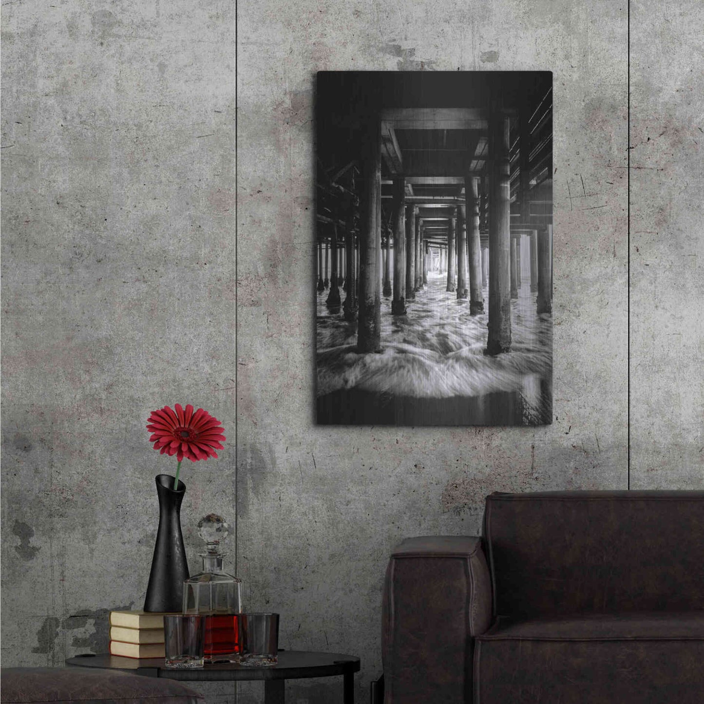 Luxe Metal Art 'Under the Bridge' by Design Fabrikken, Metal Wall Art,24x36