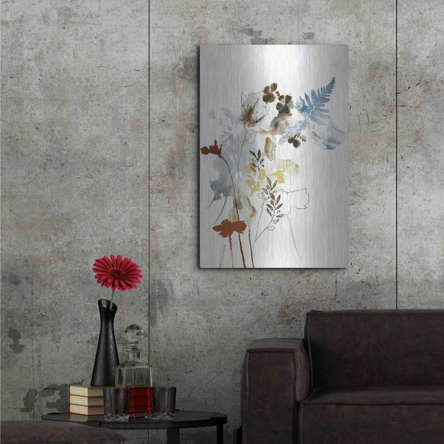 Luxe Metal Art 'Weightless 1' by Design Fabrikken, Metal Wall Art,24x36