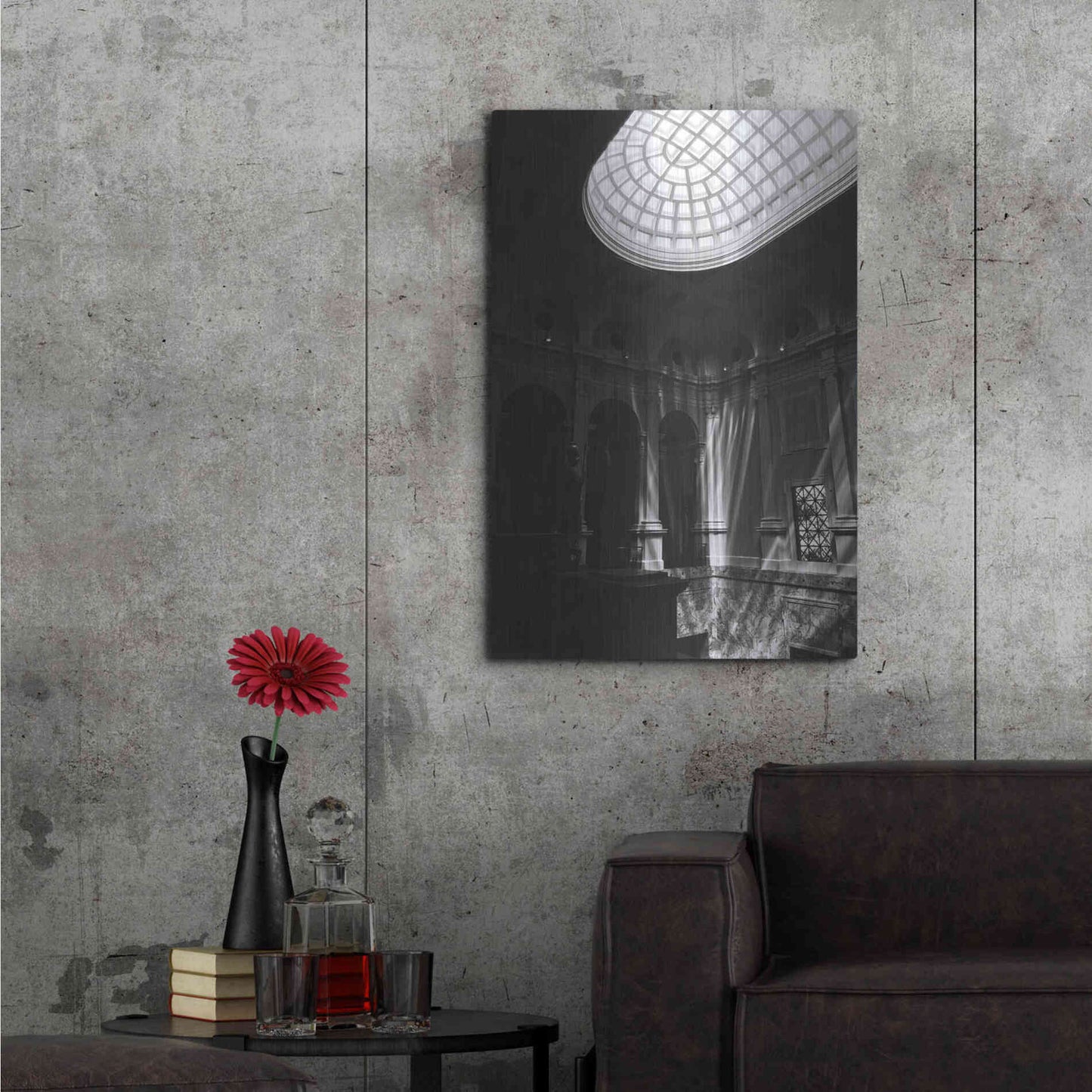 Luxe Metal Art 'Window Light' by Design Fabrikken, Metal Wall Art,24x36