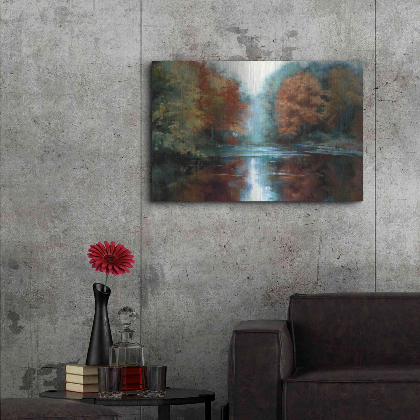 Luxe Metal Art 'Saco River' by Esther Engelman, Metal Wall Art,36x24
