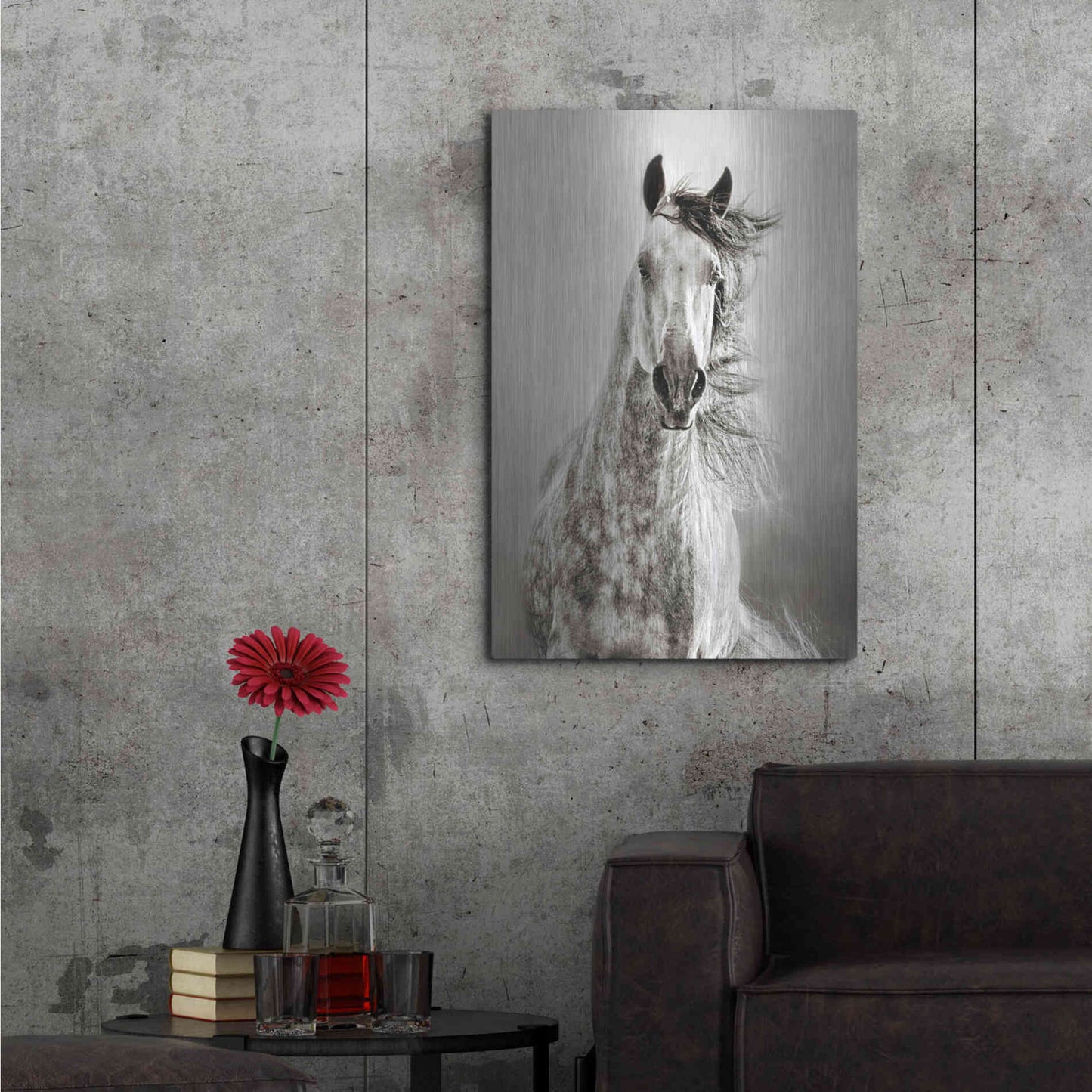 Luxe Metal Art 'Caballo de Andaluz' by Lisa Dearing, Metal Wall Art,24x36