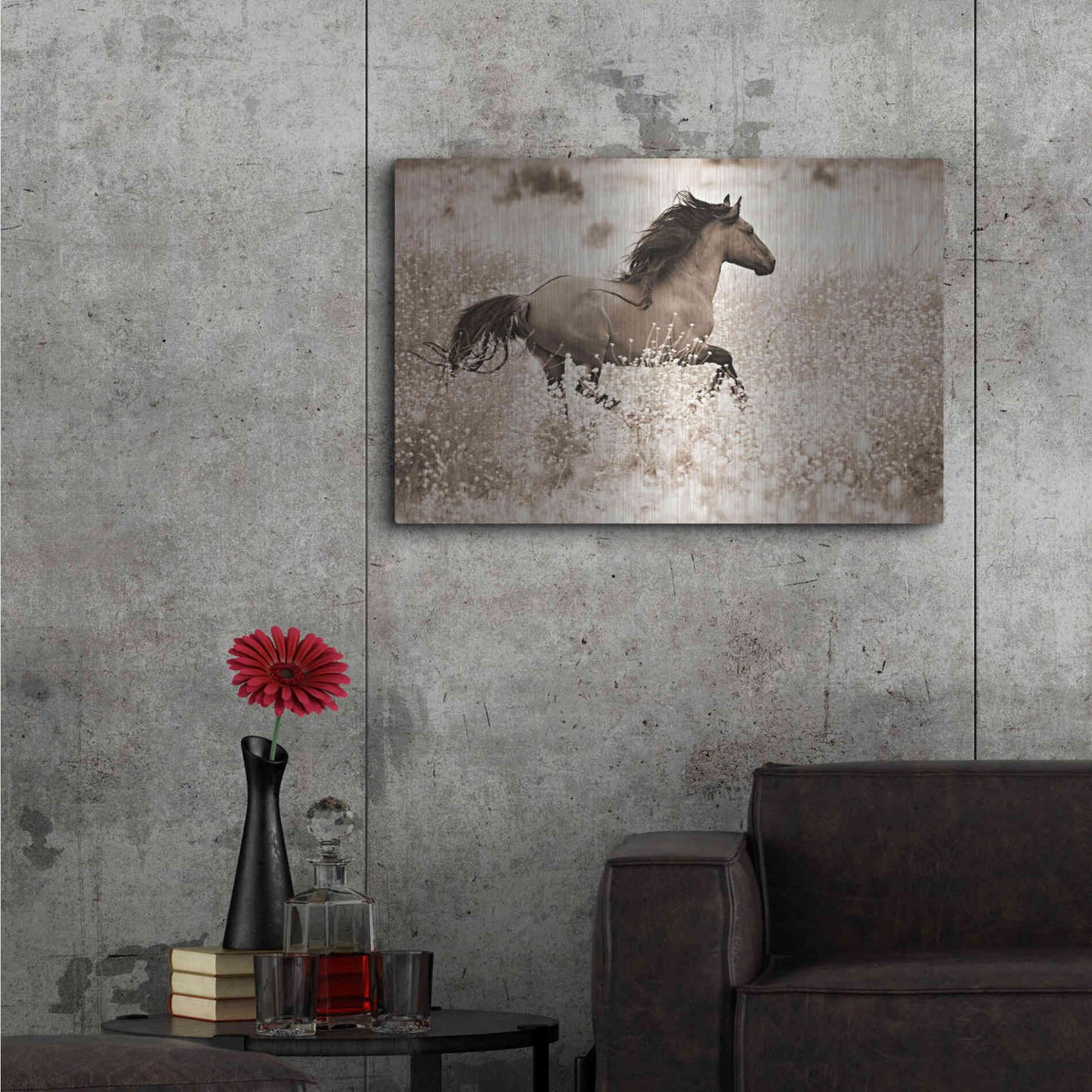 Luxe Metal Art 'Running Free' by Lisa Dearing, Metal Wall Art,36x24