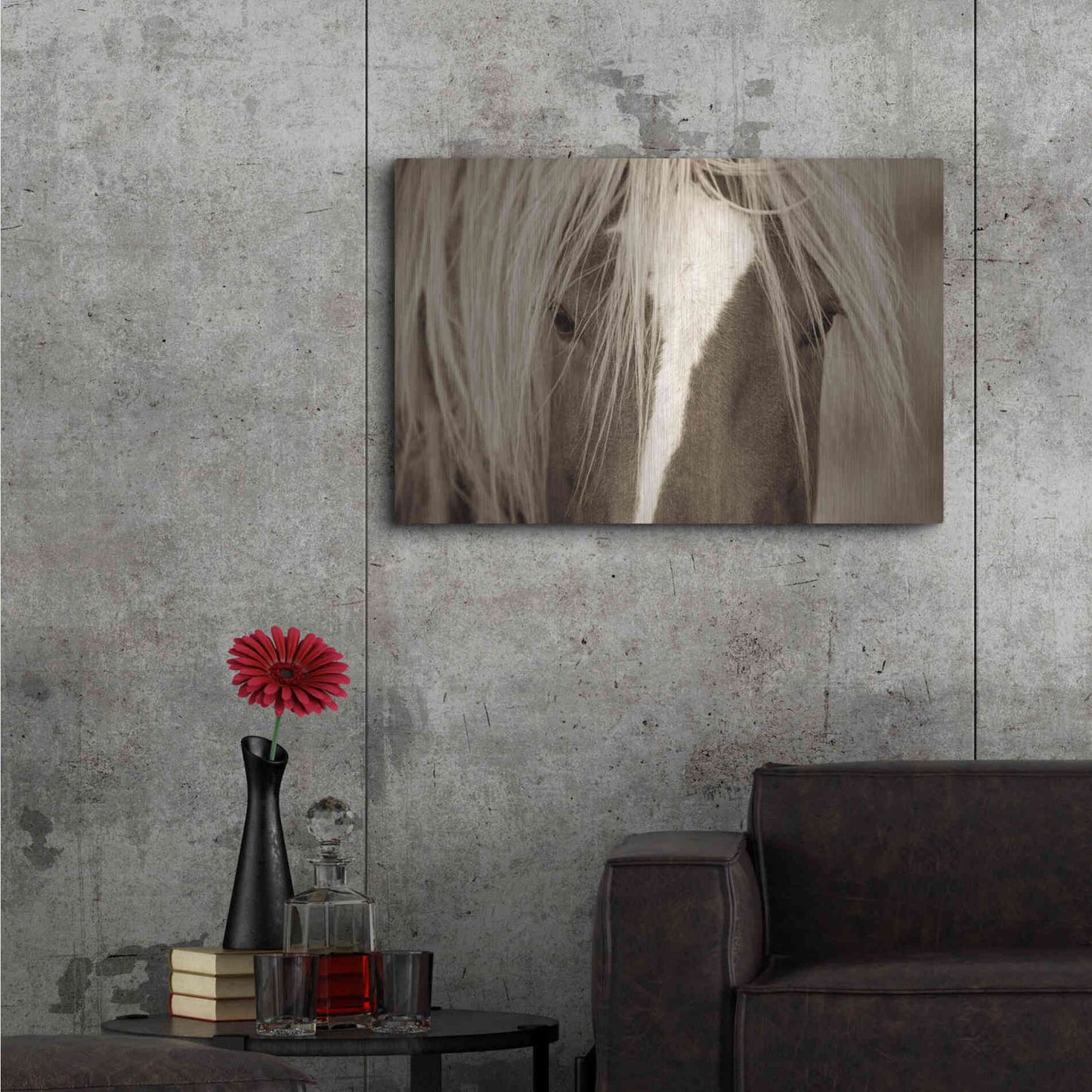 Luxe Metal Art 'The Blonde' by Lisa Dearing, Metal Wall Art,36x24