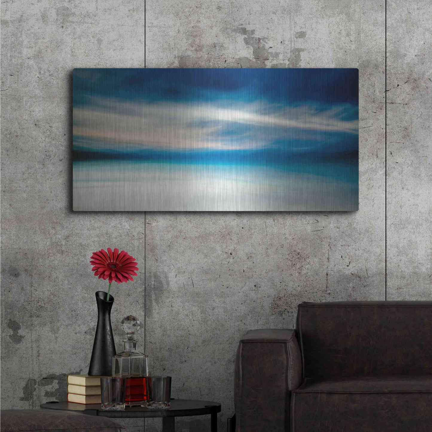 Luxe Metal Art 'Singing Hills' by Lynne Douglas, Metal Wall Art,48x24