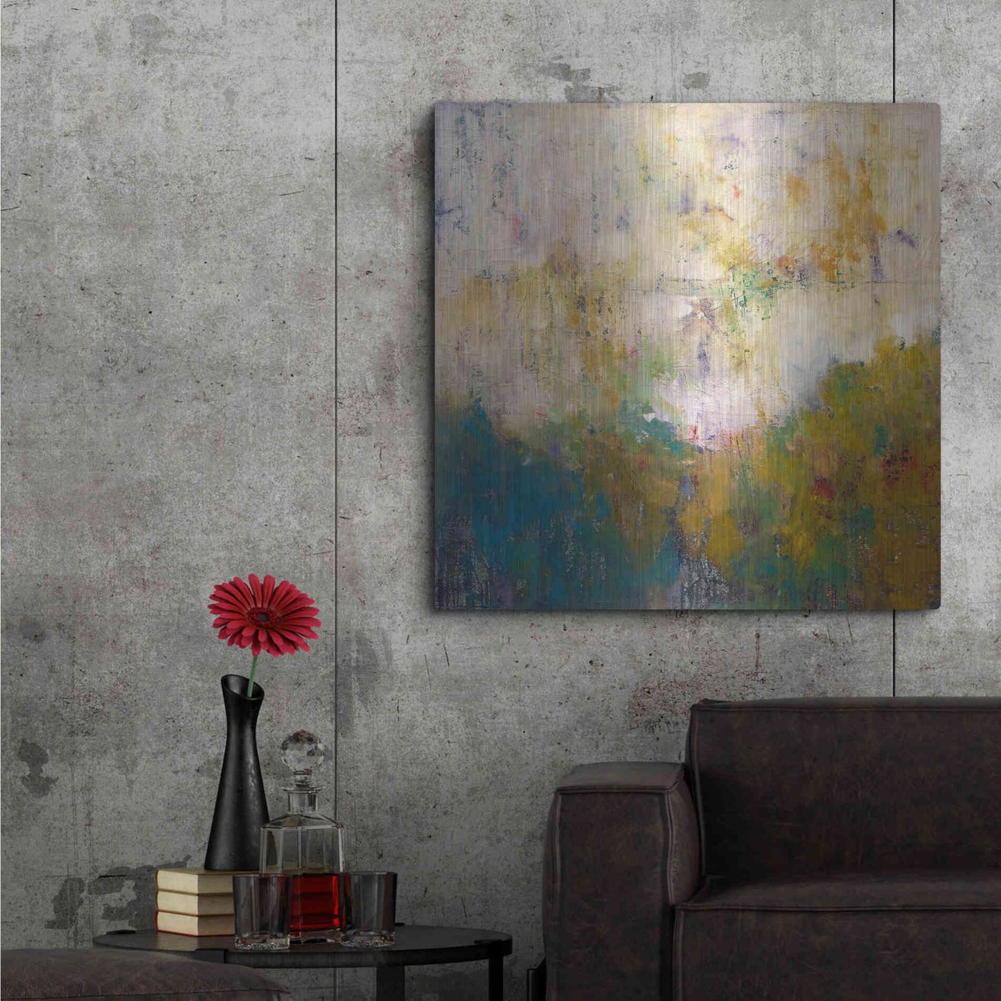 Luxe Metal Art 'London No. 1' by Patrick Dennis, Metal Wall Art,36x36