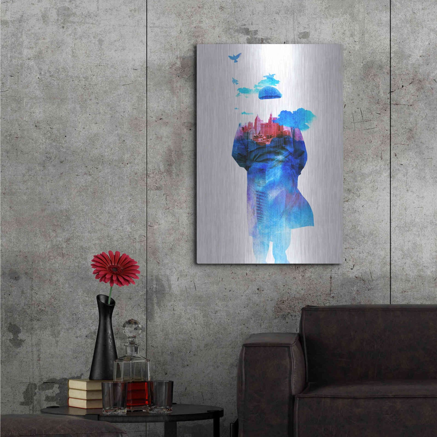 Luxe Metal Art 'Get Away from Town' by Robert Farkas, Metal Wall Art,24x36