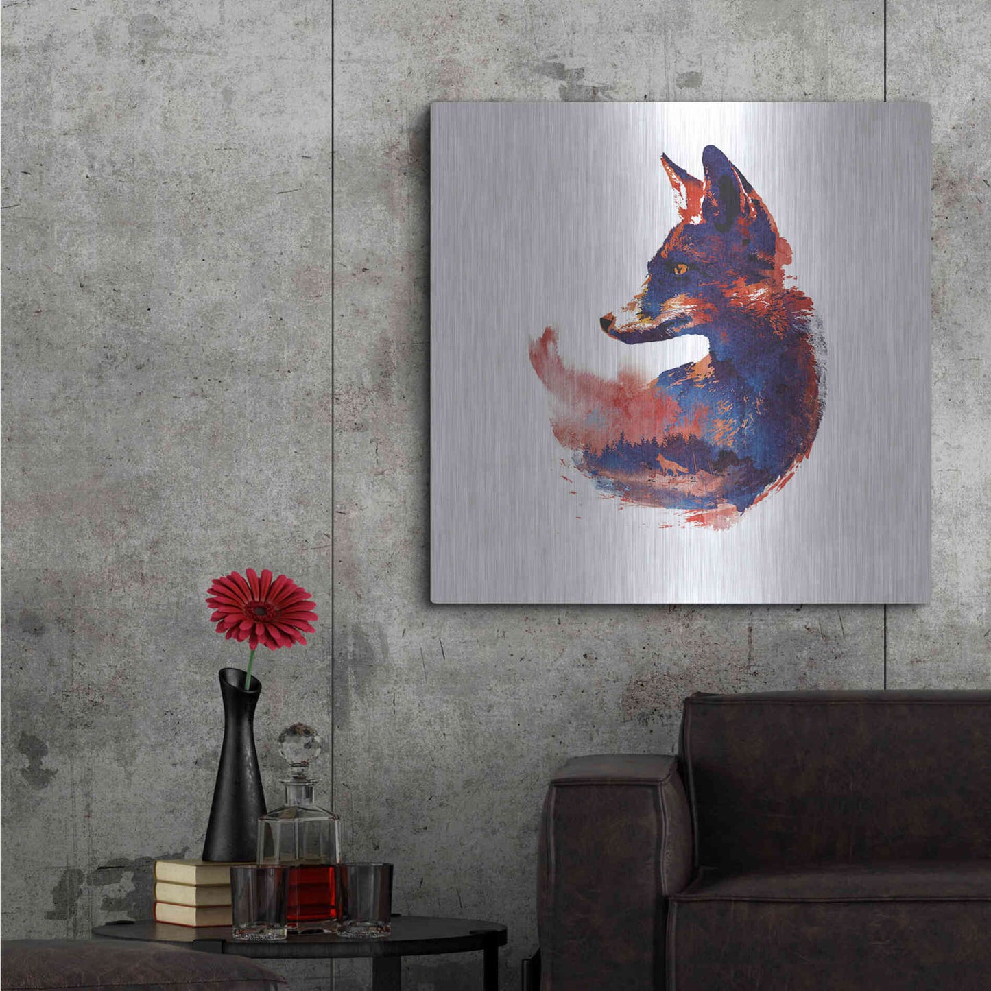 Luxe Metal Art 'The Future is Bright' by Robert Farkas, Metal Wall Art,36x36