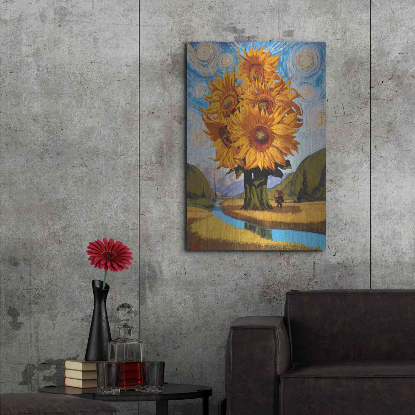 Luxe Metal Art 'In The Valley' by Thomas Fluharty, Metal Wall Art,24x36