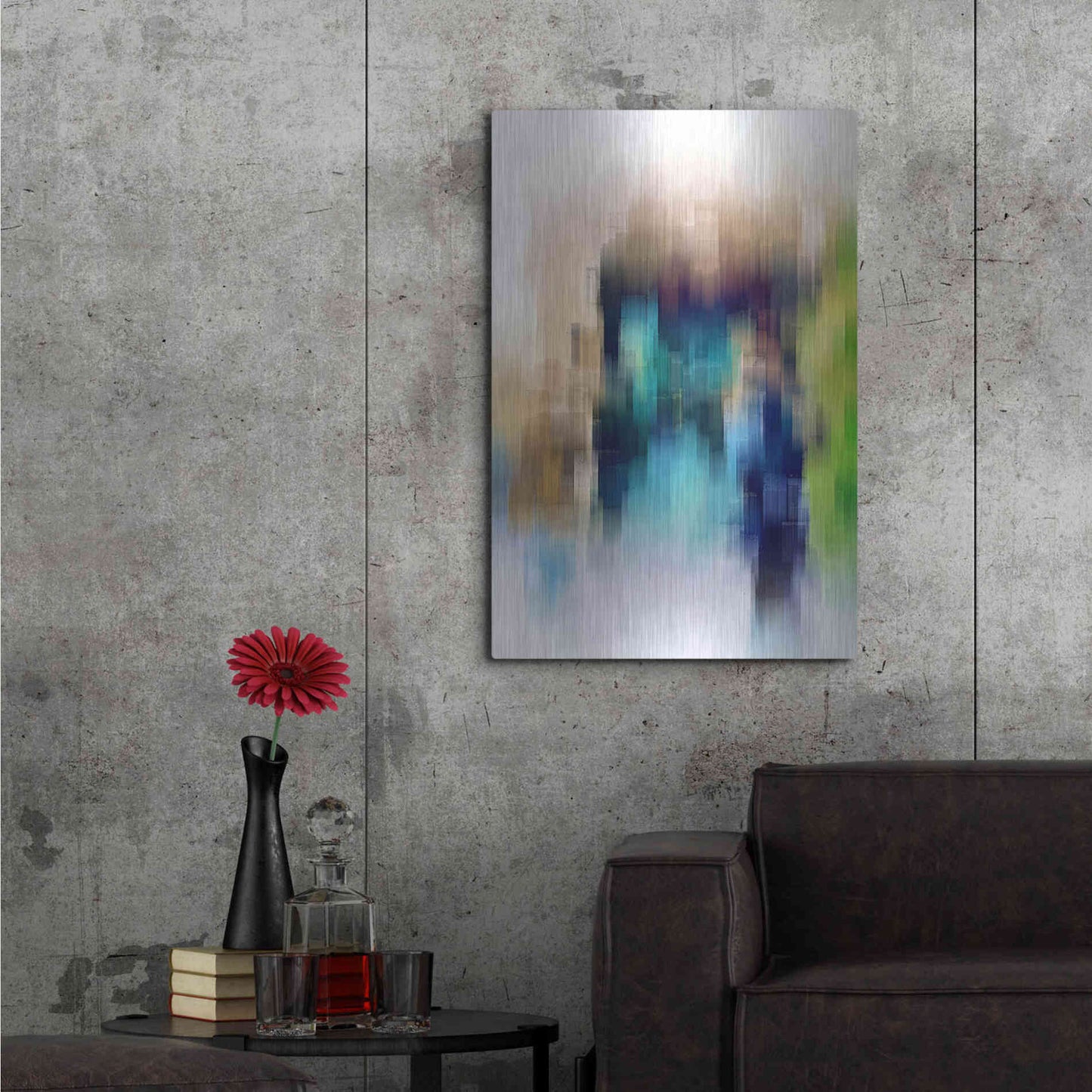 Luxe Metal Art 'The Bystander' by David Manlove, Metal Wall Art,24x36