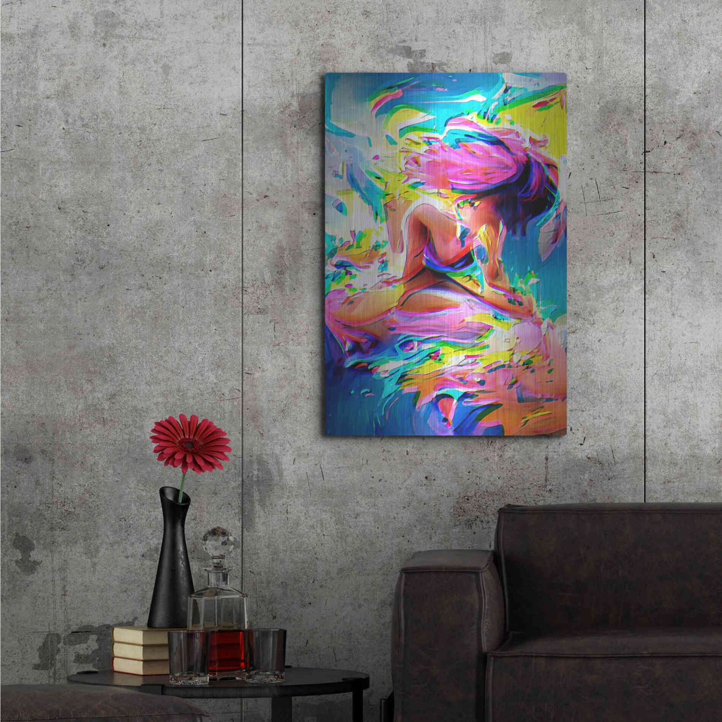 Luxe Metal Art 'Surf's Up' by David Manlove, Metal Wall Art,24x36