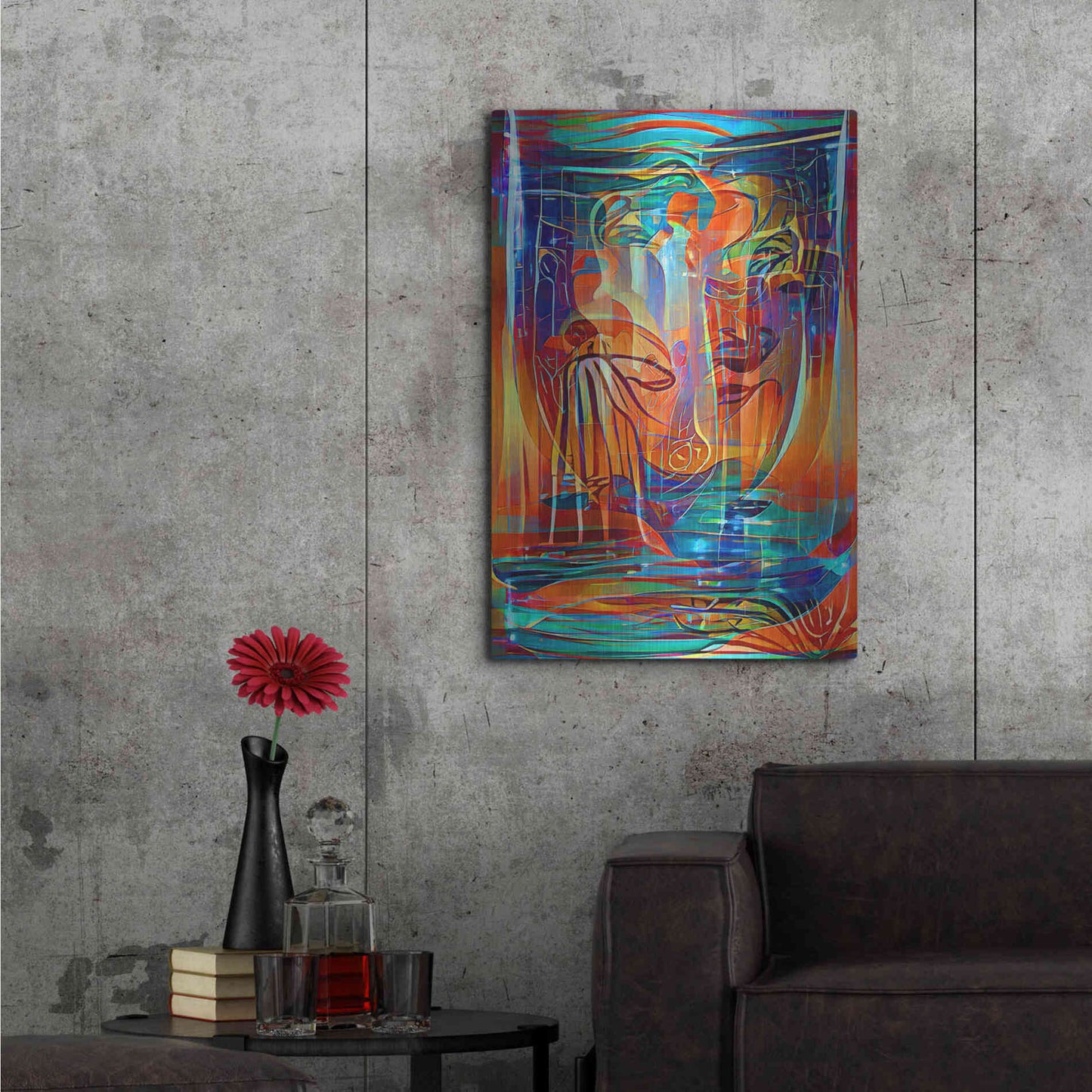 Luxe Metal Art 'Holy Grail 3' by David Manlove, Metal Wall Art,24x36