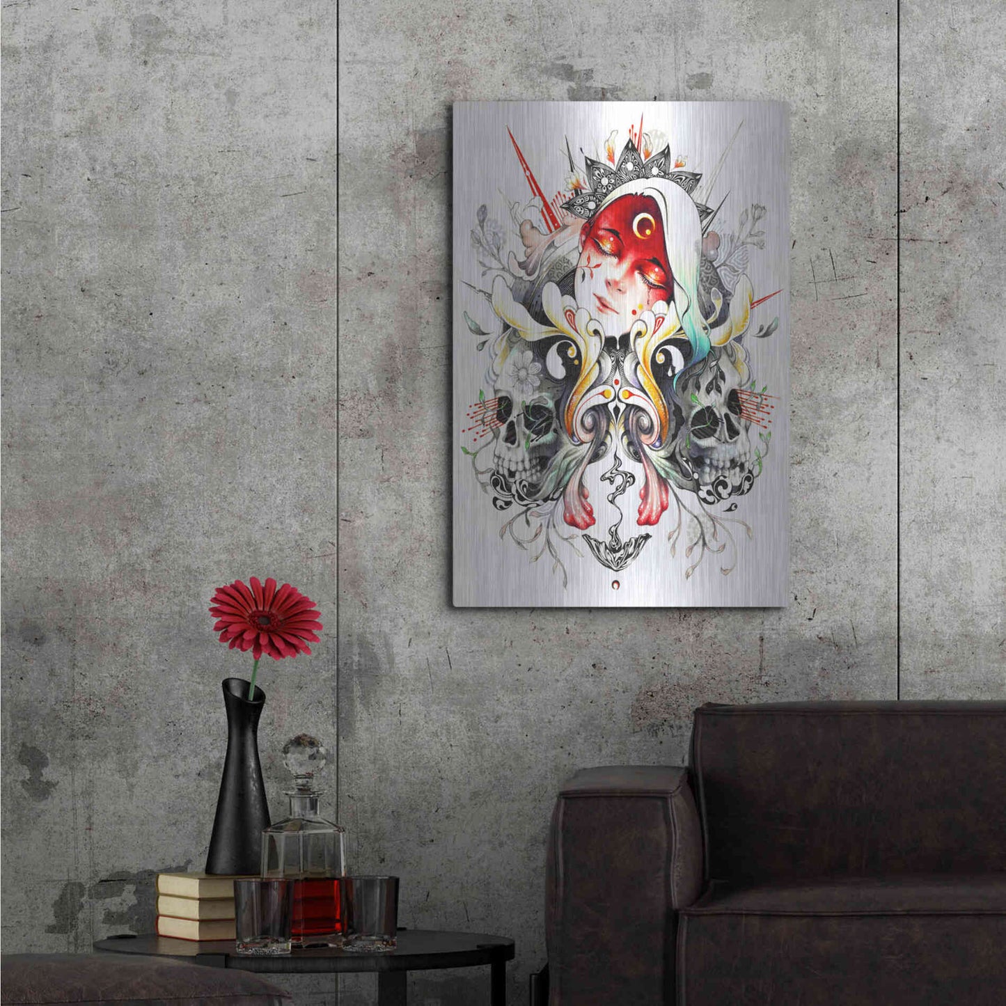 Luxe Metal Art 'Eclipse' by MinJae, Metal Wall Art,24x36