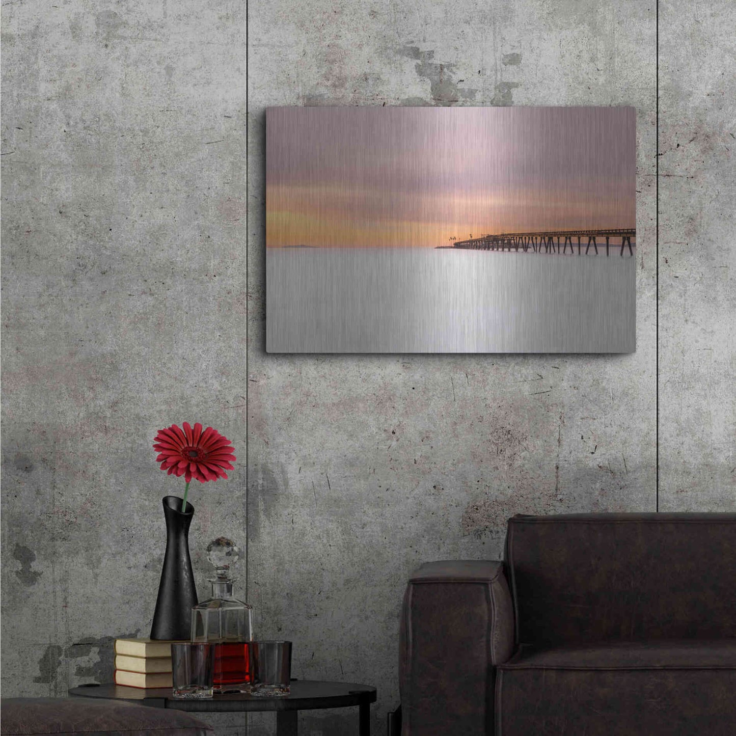 Luxe Metal Art 'Milky Mussel Shoals' by Chris Moyer, Metal Wall Art,36x24