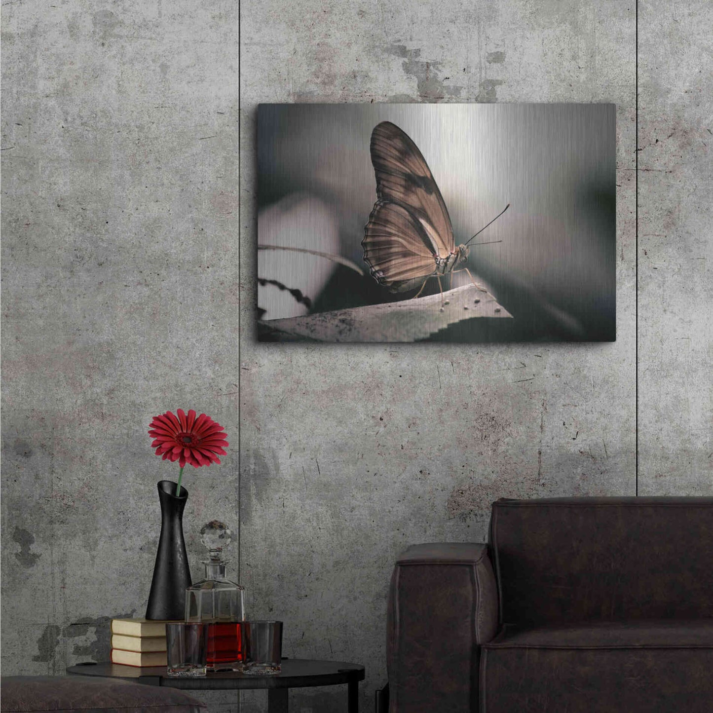 Luxe Metal Art 'Muted' by Chris Moyer, Metal Wall Art,36x24