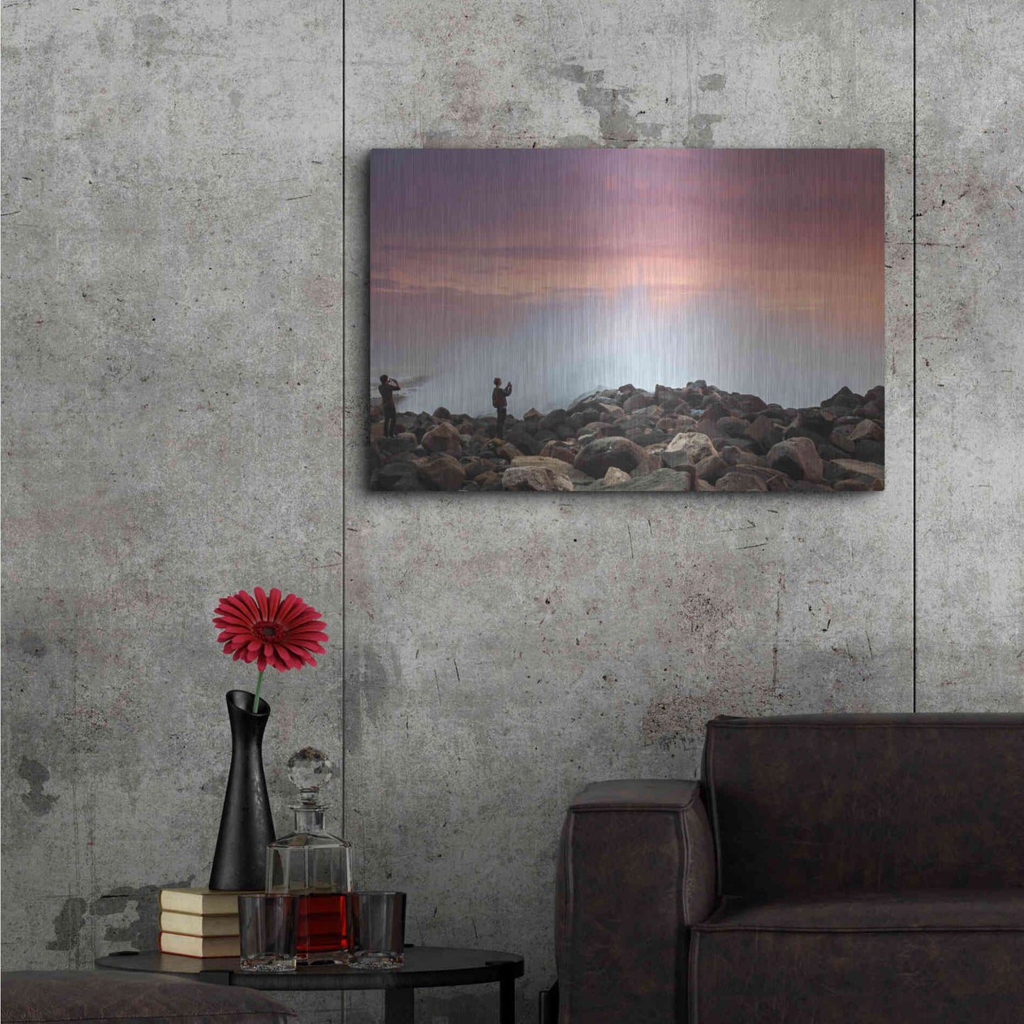 Luxe Metal Art 'Stand Back' by Chris Moyer, Metal Wall Art,36x24