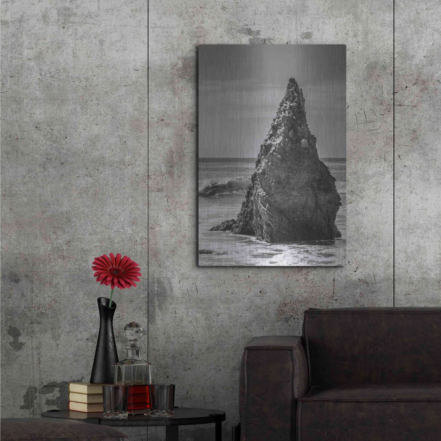 Luxe Metal Art 'Standing Up' by Chris Moyer, Metal Wall Art,24x36