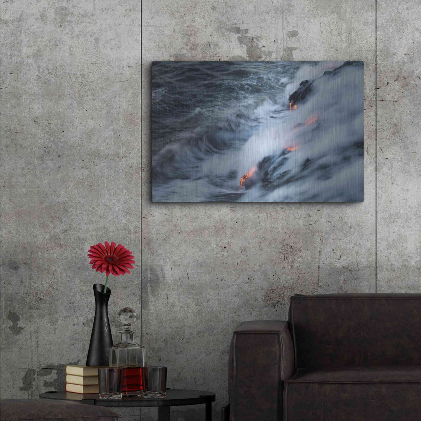 Luxe Metal Art 'In the Beginning' by Chris Moyer, Metal Wall Art,36x24