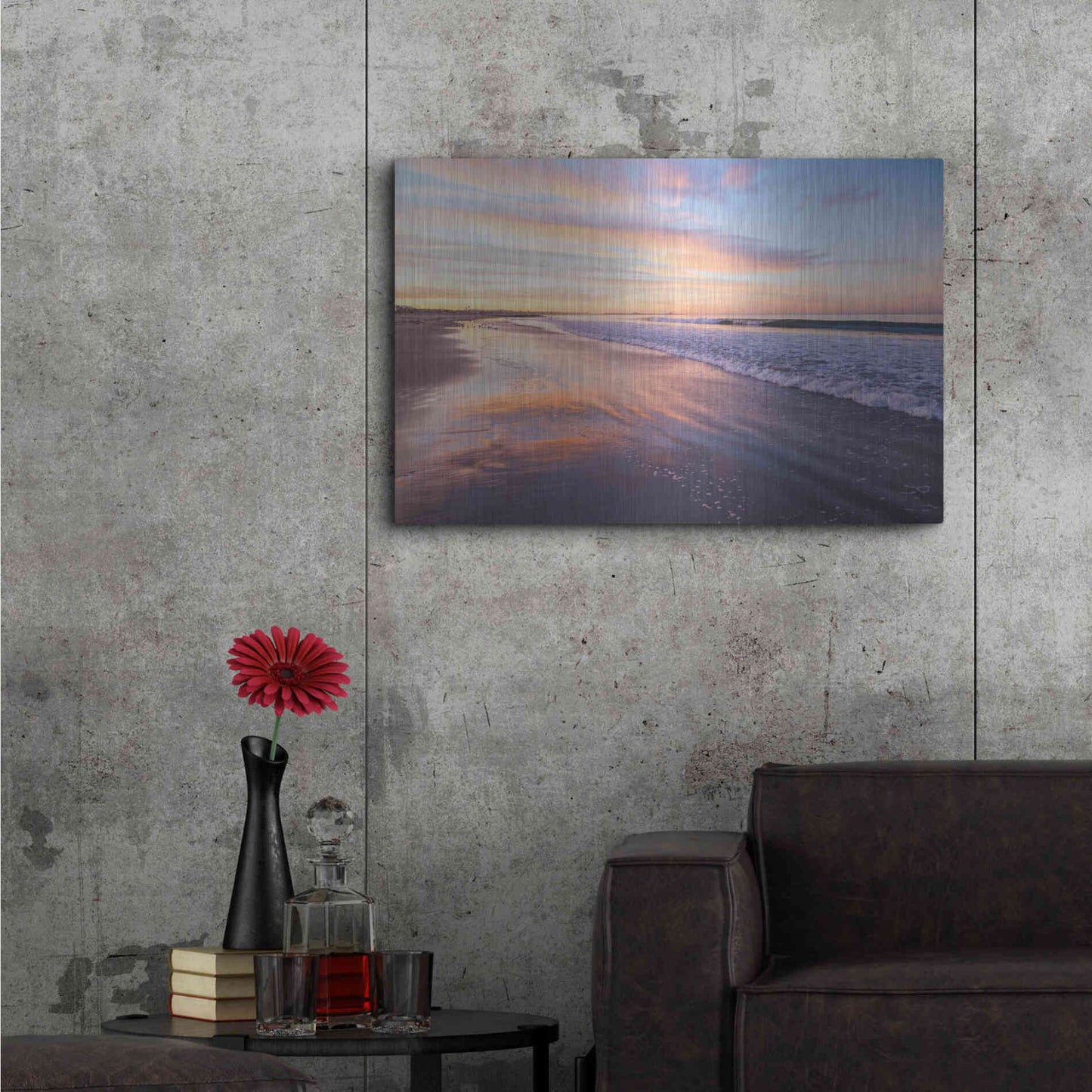 Luxe Metal Art 'When God Says Good Morning' by Chris Moyer, Metal Wall Art,36x24
