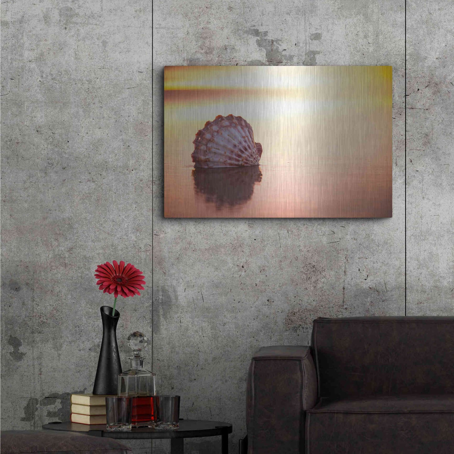 Luxe Metal Art 'Battered But Beautiful' by Chris Moyer, Metal Wall Art,36x24