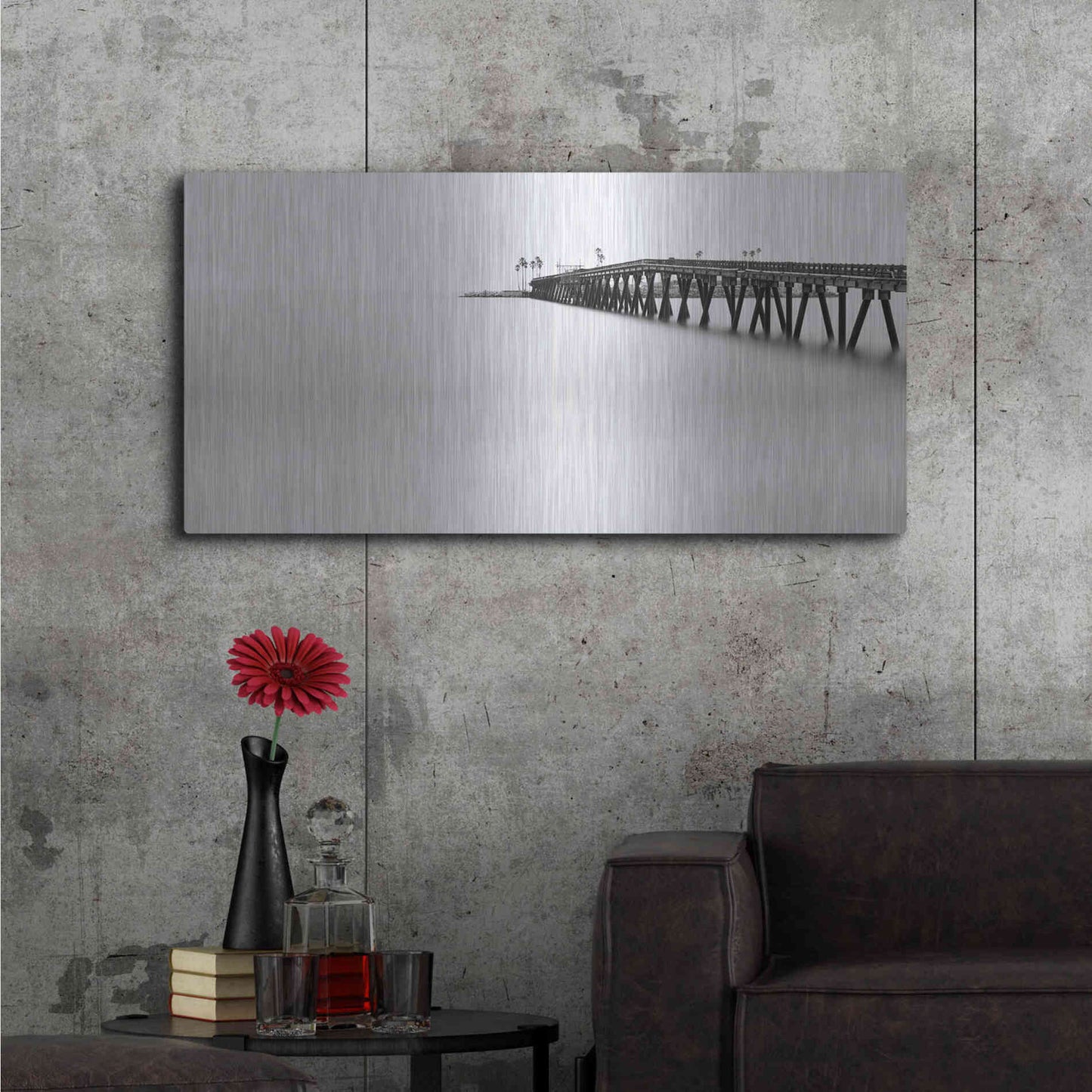 Luxe Metal Art 'Over The Void' by Chris Moyer, Metal Wall Art,48x24